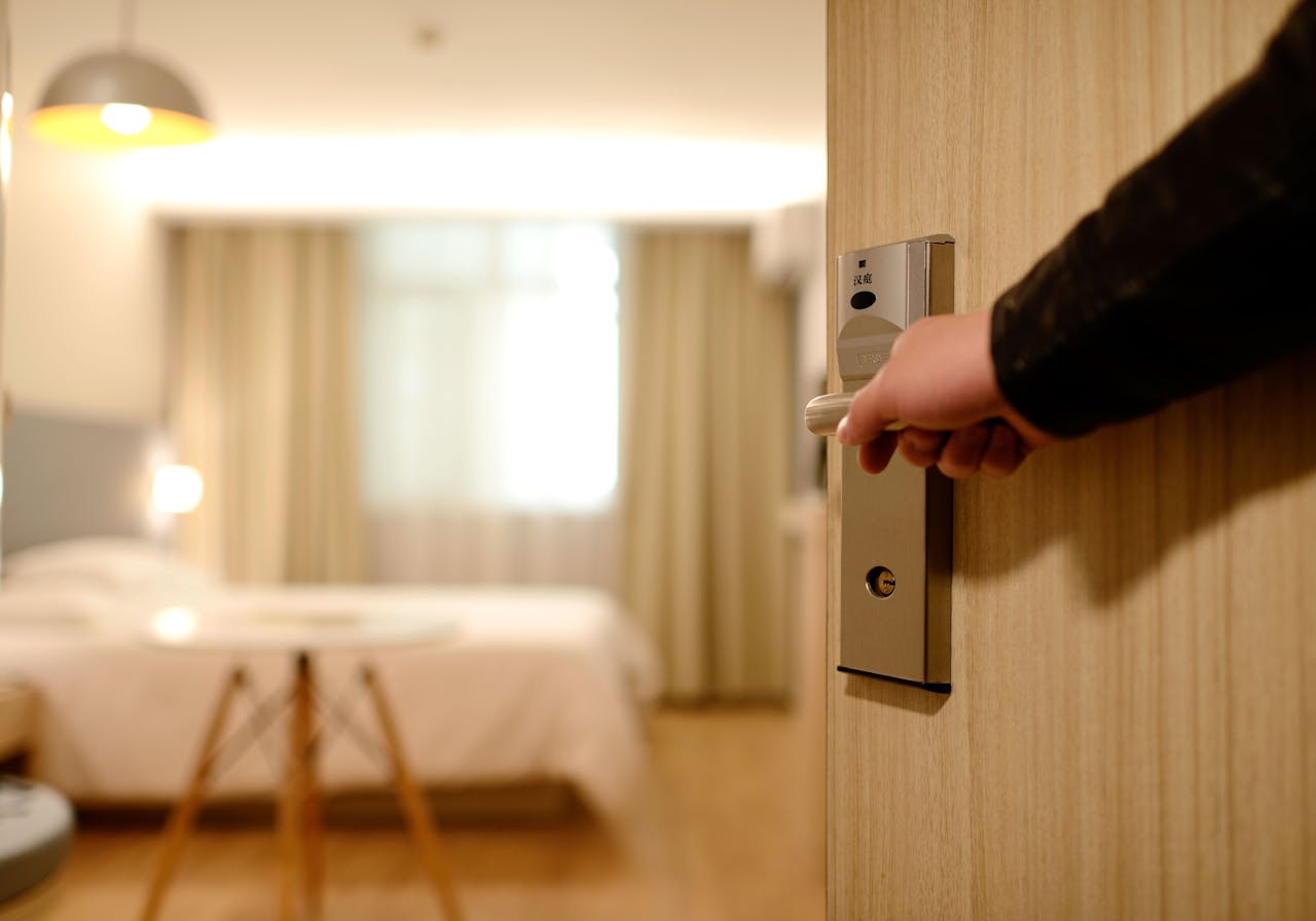 opening the door