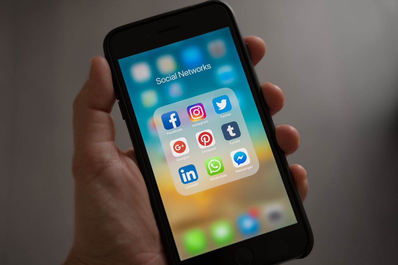 social networks on smartphone